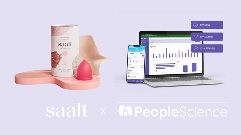 Saalt menstrual cups study release with Chloe platform from People Science