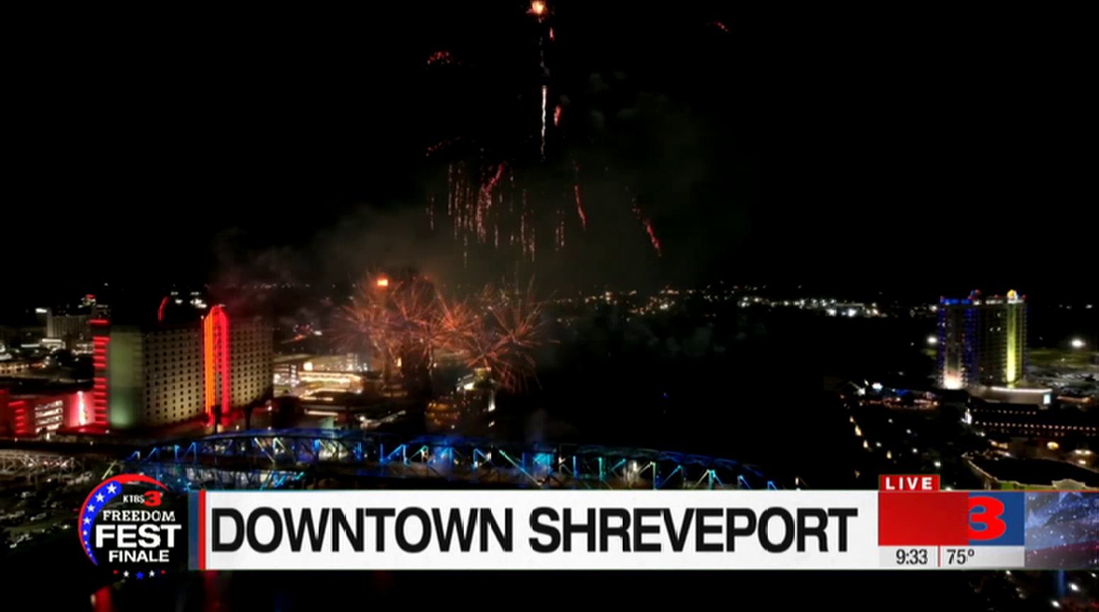 Downtown Shreveport fireworks