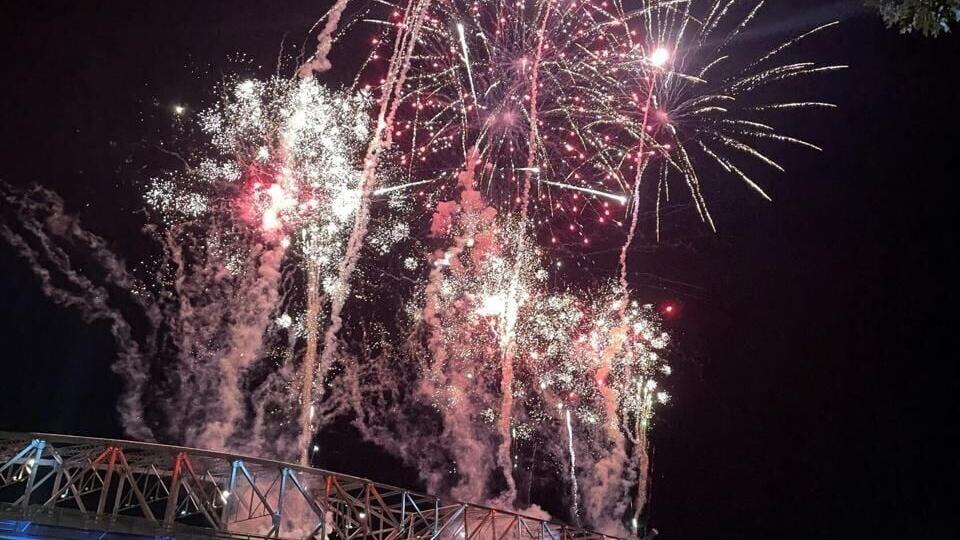 bridge fireworks