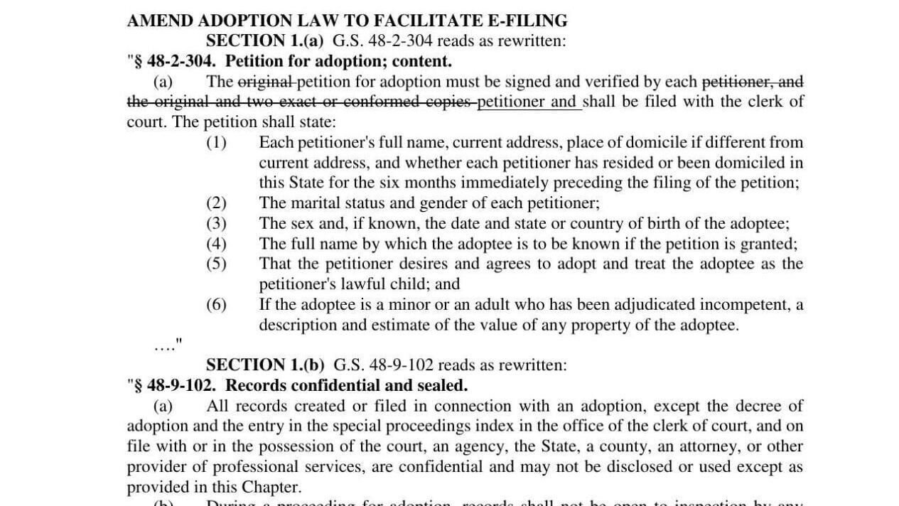 FNF - NC - 2026 Court Changes House Bill 377 Senate Bill 309