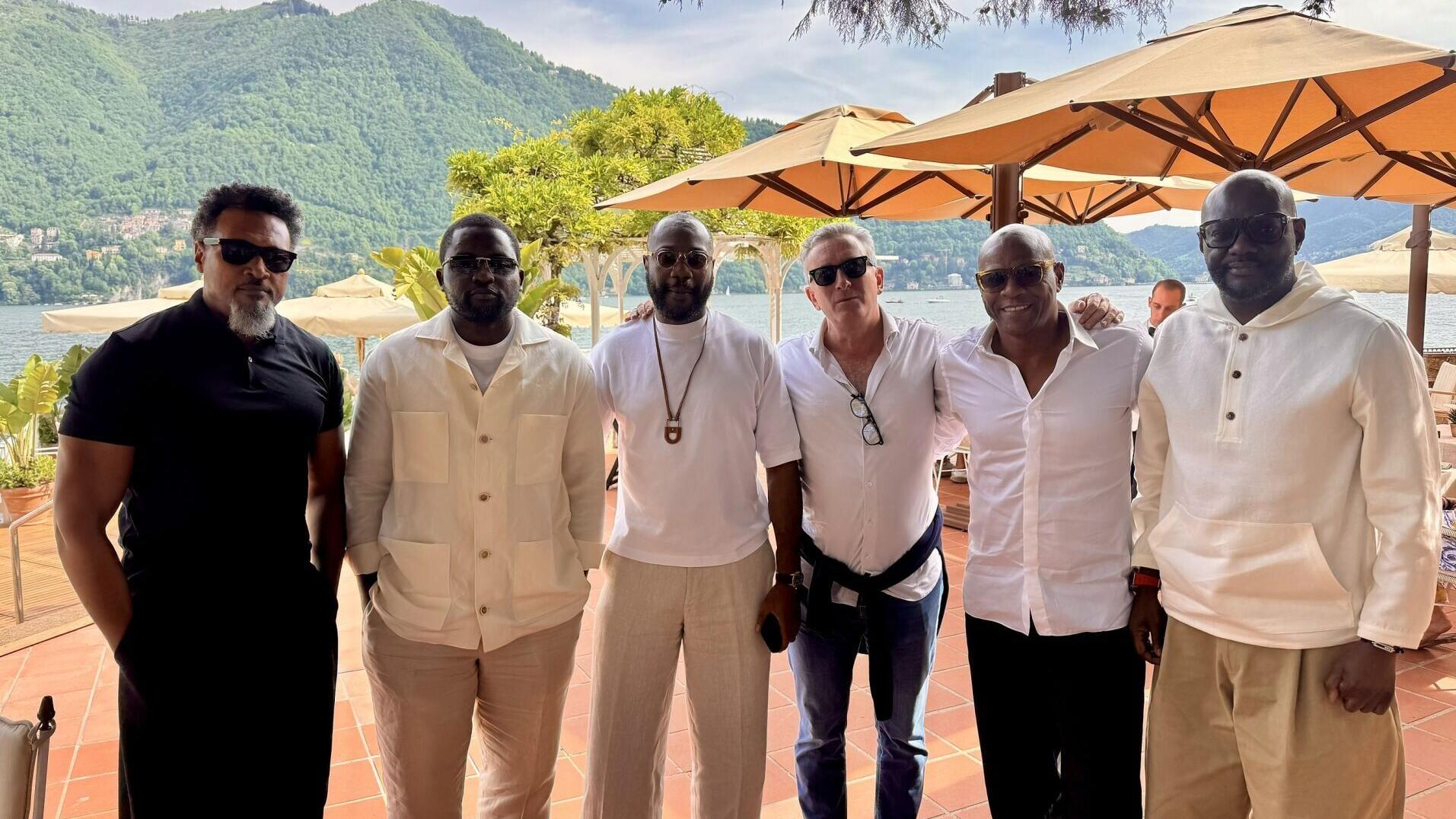 Team PRONC co-founders Cecil Hammond and Richie Shittu, Preye Berezi, Osahon Okunbo and Ndy Oruche with Alejandro Agag, Founder and Chairman of E1, following the signing of Team PRONC's entry into the 2027 UIM E1 World Championship presented by PIF, at ...