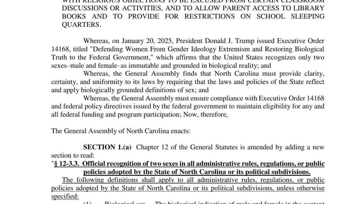 FNF - NC - Prevent Sexual Exploitation Women and Minors House Bill 805
