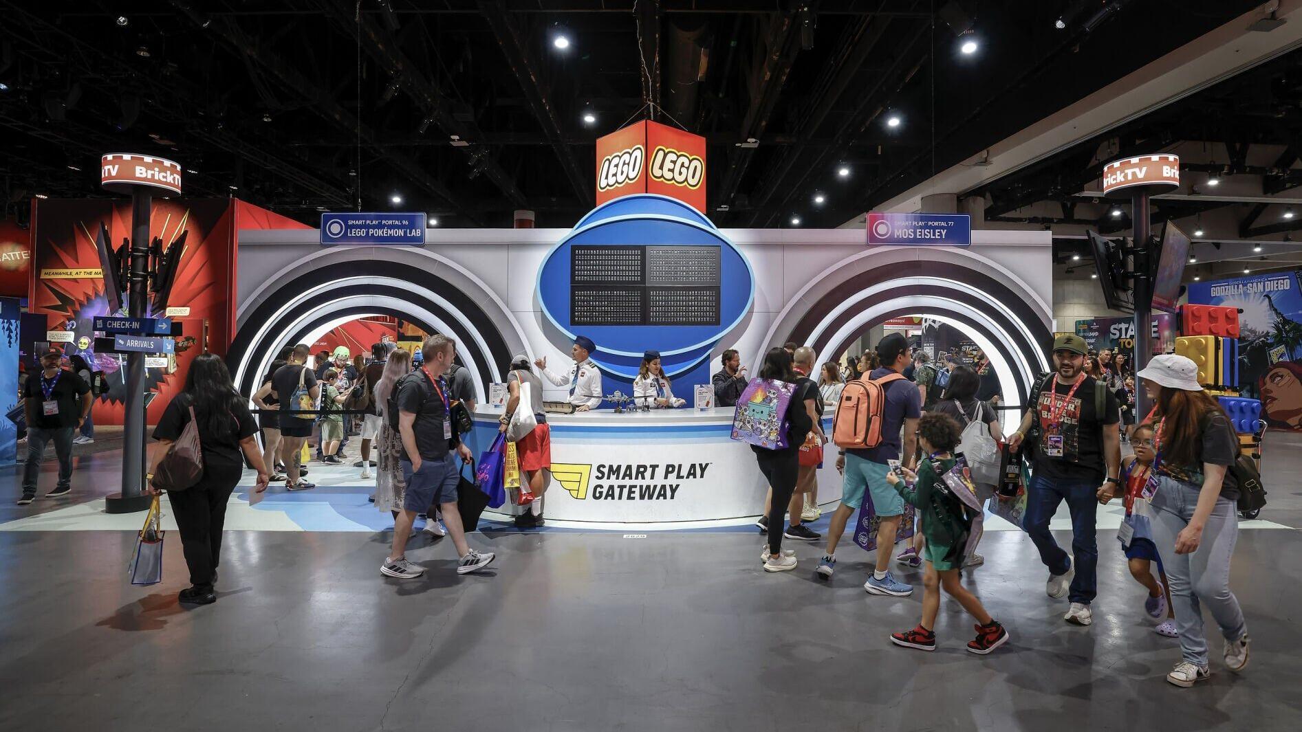 The LEGO Group unveils the “LEGO® SMART Play™ Gateway” at San Diego Comic-Con 2026 in San Diego, California, Wednesday, July 22, 2026. This booth experience, powered by LEGO SMART Play technology, puts attendees at the center of LEGO Star Wars™ and LEGO...