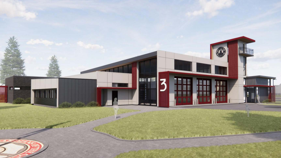 Helena's Third Fire Station Rendering