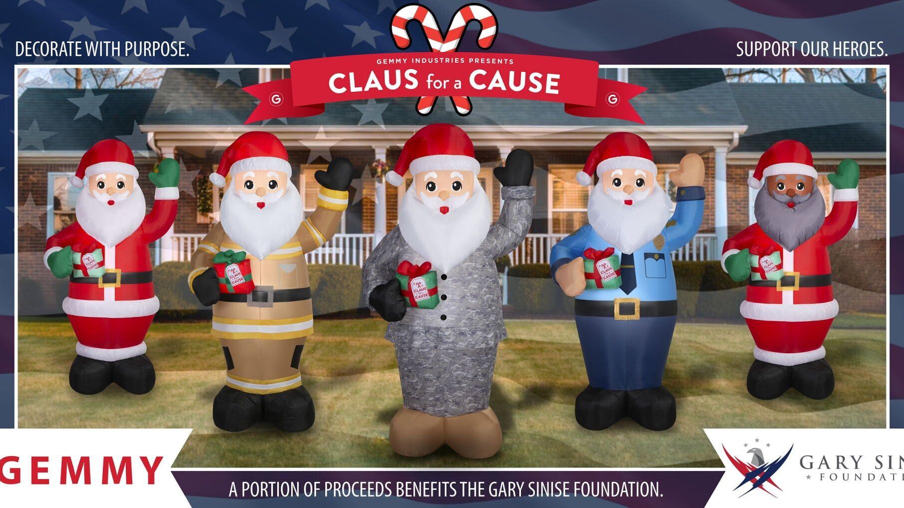 Shop Gemmy’s Claus for a Cause Airblown® collection on Amazon to bring home décor that makes a difference. Let’s make the most wonderful time of the year even brighter, together.