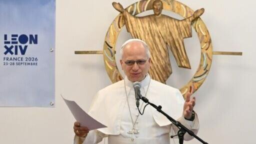 The first US pontiff is visiting France on a four-day trip