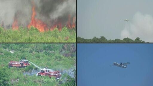 French firefighters said they were on the offensive in the Gironde