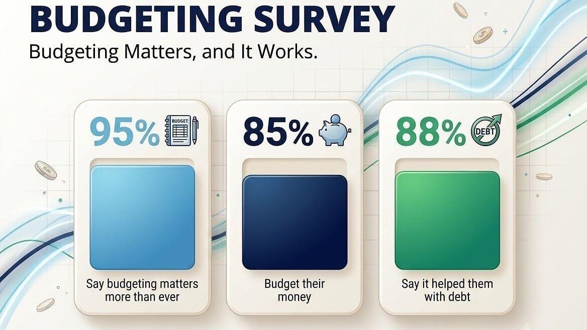 For nine years, Debt.com has surveyed roughly 1,000 Americans about budgeting and spending habits. This year, 95% of respondents say economic uncertainty and rising costs have made budgeting more important than ever. 48% of Americans say they're living ...