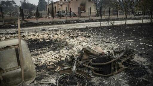 Le Porge, a village west of Bordeaux, lost 183 homes in the huge wildfire burning in France's southwest