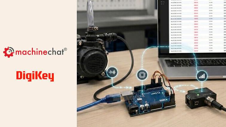DigiKey and Machinechat are hosting an engineering webinar on July 28 focused on accelerating development and transforming IoT into connected intelligence, using rapid kits built around Machinechat JEDI and Arduino UNO Q.