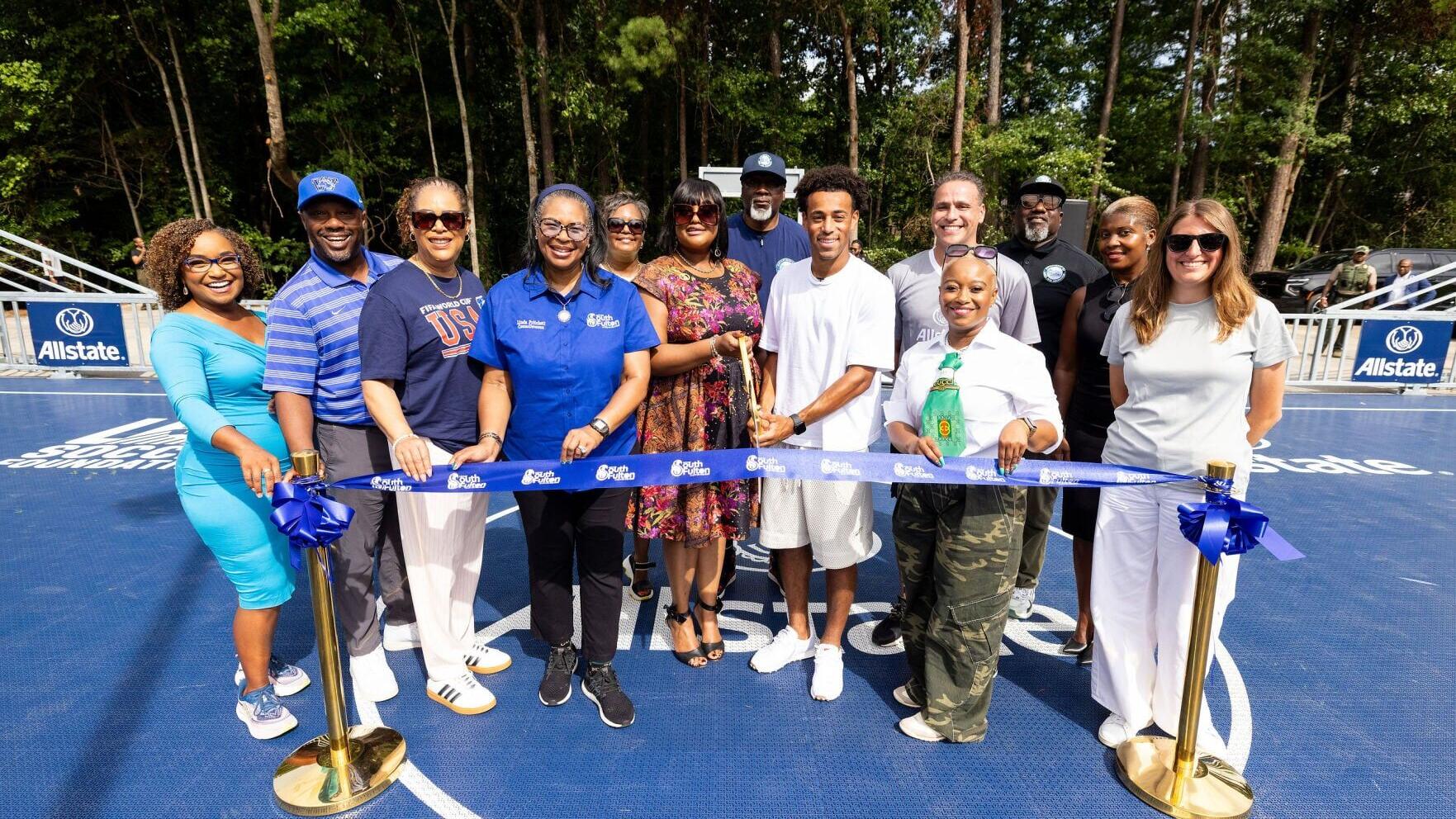 Allstate and U.S. Men’s National Team midfielder Tyler Adams unveil mini-pitch in Atlanta