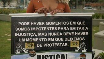 Sonia Bonfim Vicente, who says police killed her husband and son, warns of the consequences of further police impunity in Brazil