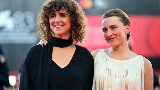 'Unknown Woman' director May El-Toukhy with the star of her film, actress Mathilde Arcel, who picked up the best actress award