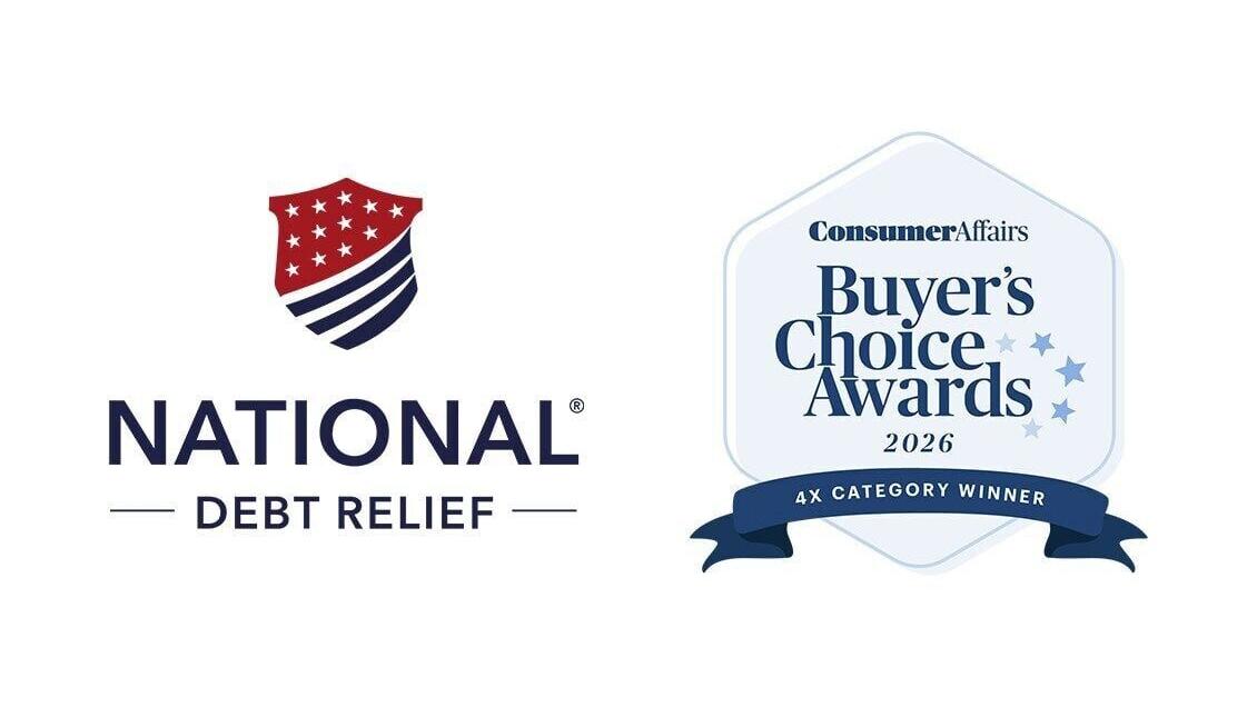 National Debt Relief was recognized as the top debt settlement company in the 2026 ConsumerAffairs Buyer’s Choice Awards based on verified customer reviews.