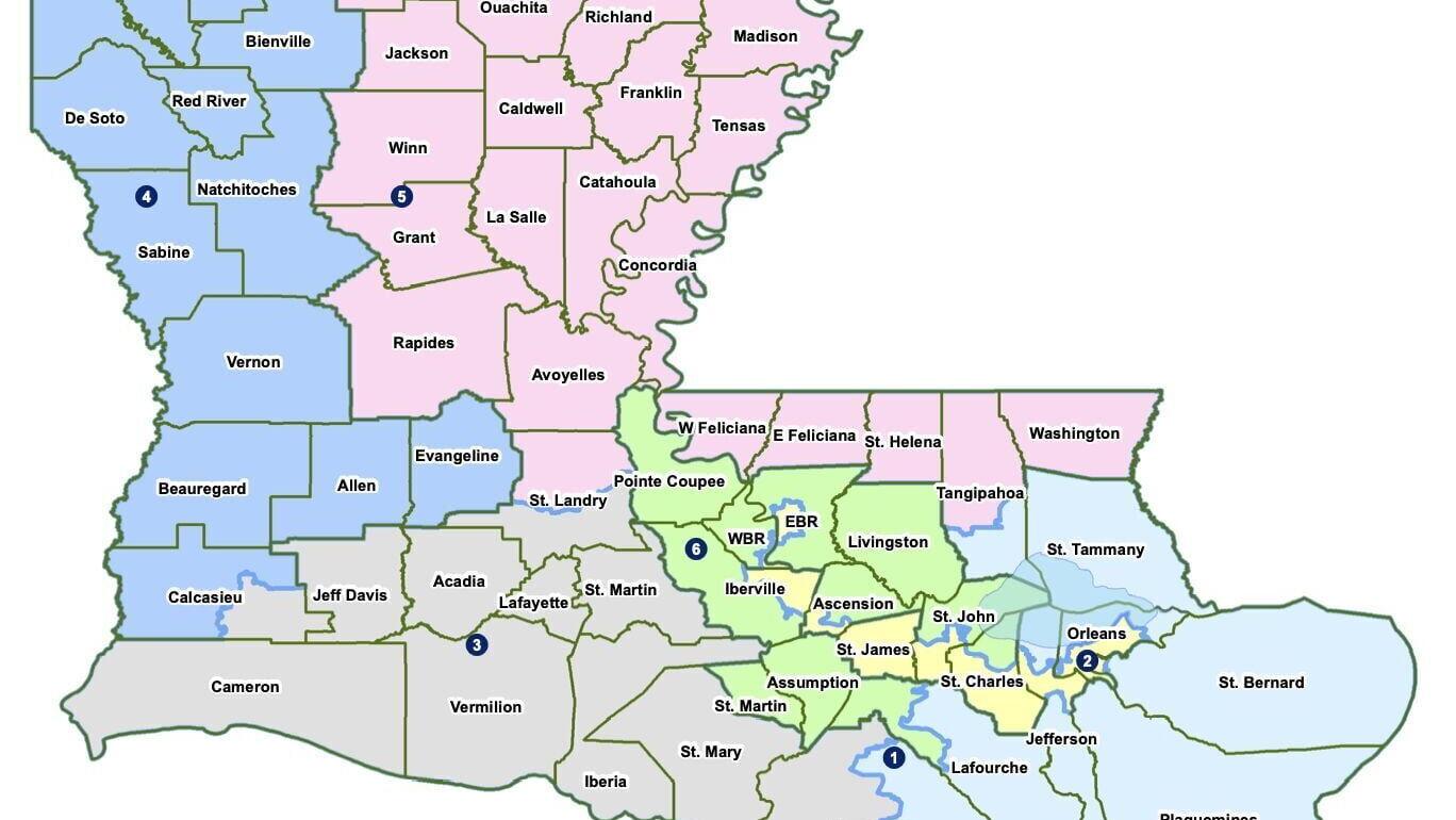 Updated Louisiana Congressional map