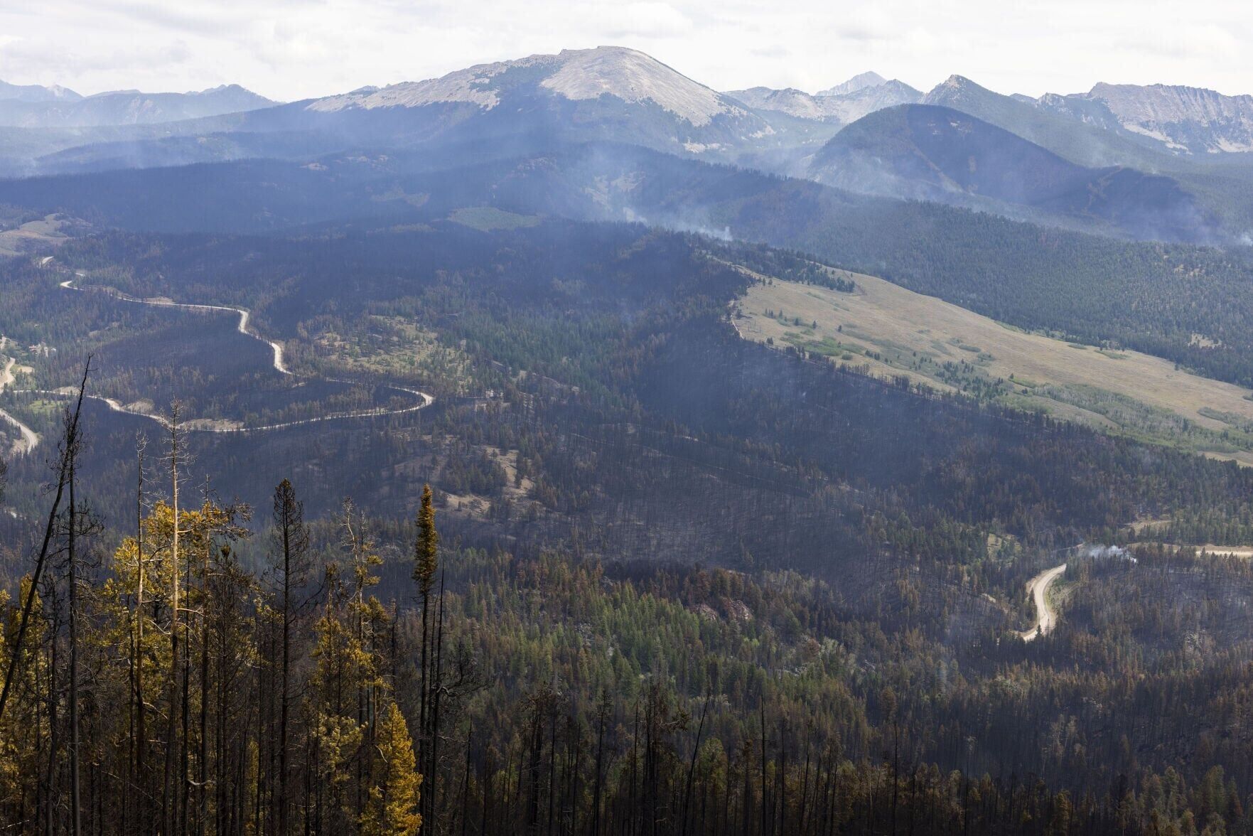 Fire damage from the Sand Creek fire