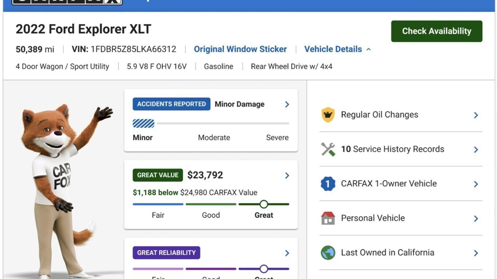 CARFAX Report: Past, Present, Future (PRNewsfoto/CARFAX)