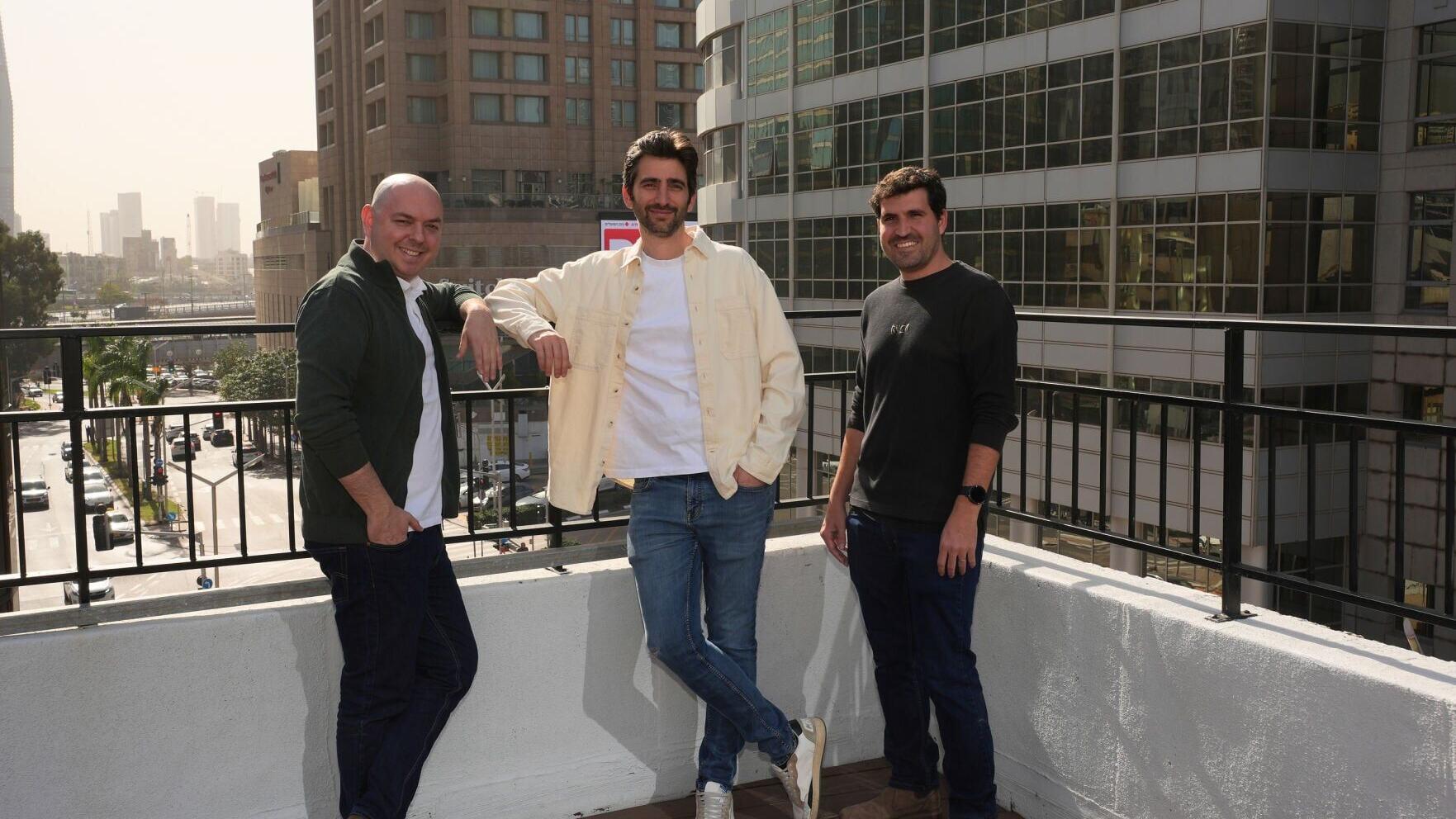 L-R: Three Chamelio Co-Founders Alex Zilberman, CEO, Gil Banyas, COO and Gal Lellouche CTO