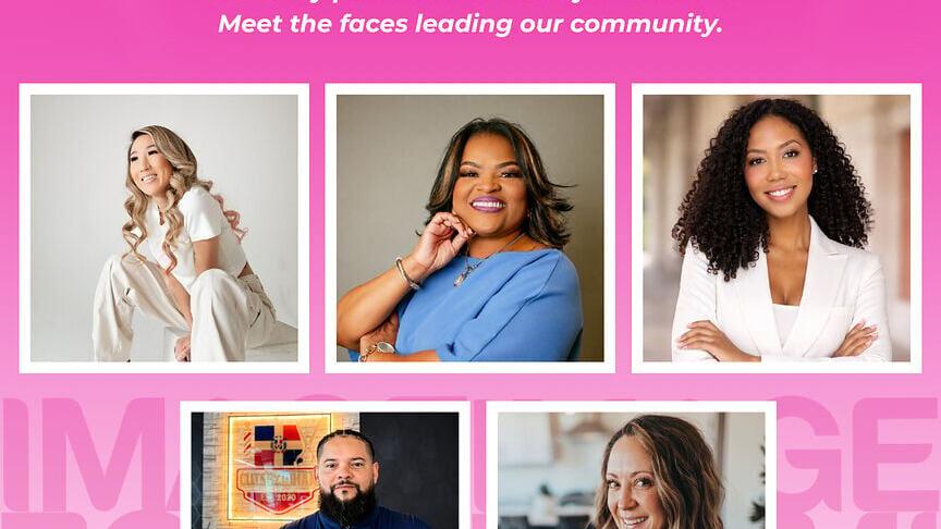 The five IMAGE Icons: Susan Seo (top left), Billie Jean Bolden (top center), Mika Toussaint (top right), Johan Fitch (bottom left), and Jessica Willis (bottom right).