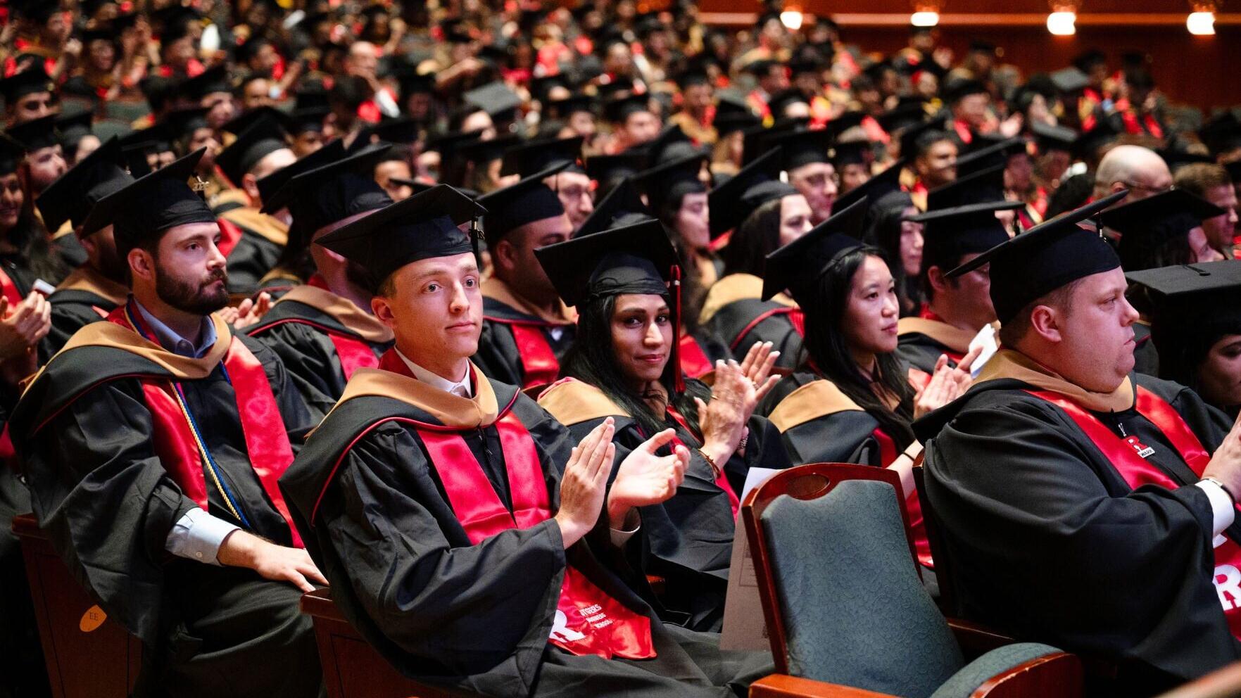Some of the newest graduates of the Rutgers MBA Program at the 2026 Graduate School Convocation. Rutgers Business School Dean Lei Lei said the latest ranking "underscores our commitment to delivering an outstanding educational experience that provides a...