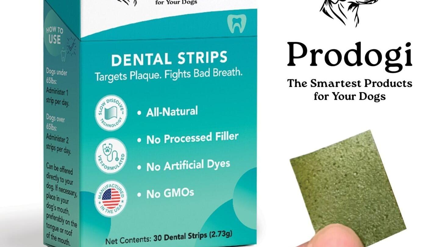 Oral Health Strip for Dogs (PRNewsfoto/Prodogi)