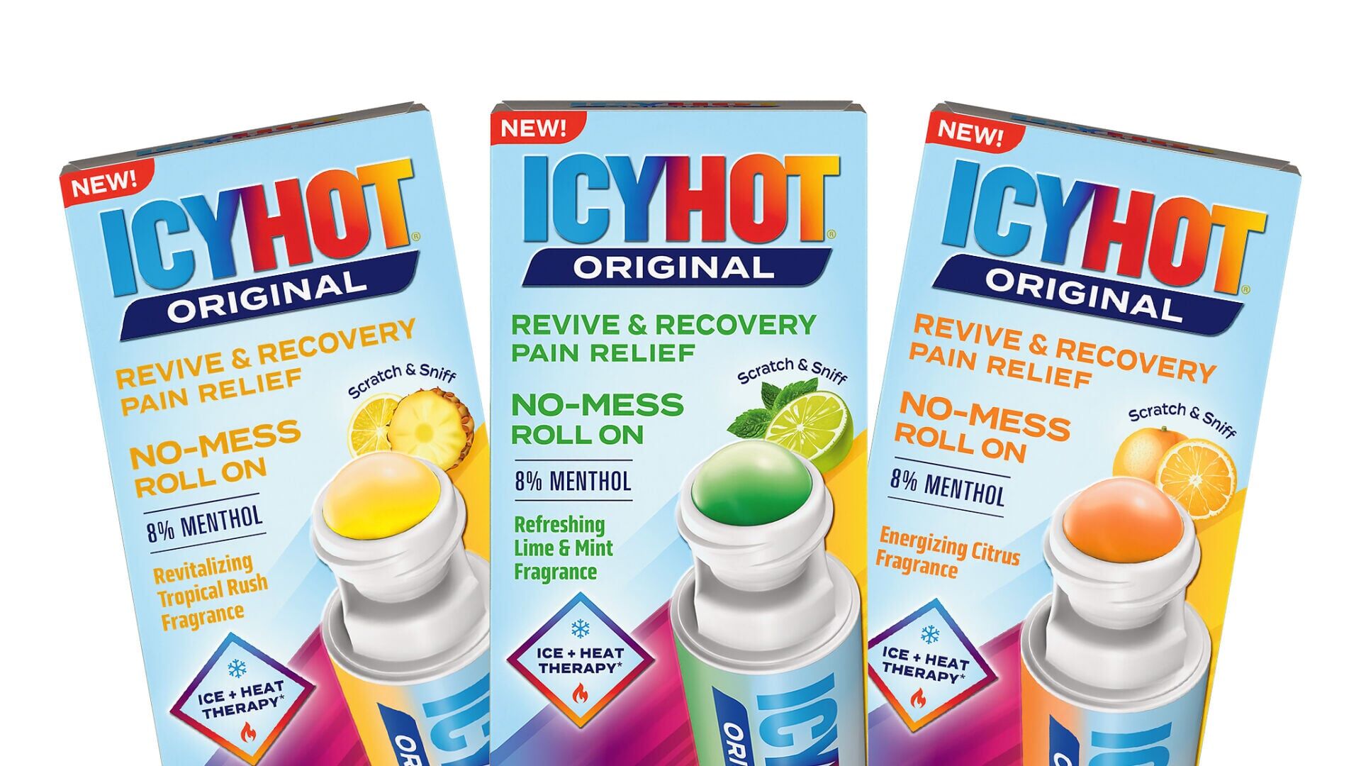 ICY HOT® INTRODUCES ‘REVIVE &amp; RECOVERY’: A NEW SCENTED, NO-MESS ROLL-ON THAT RELIEVES PAIN AND REJUVENATES THE SENSES.