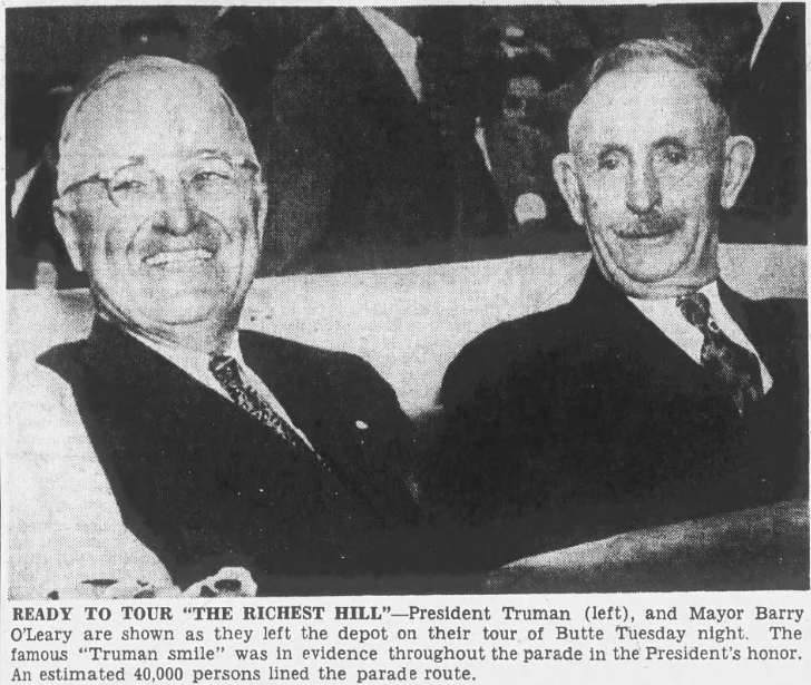 Truman visit Butte in 1948