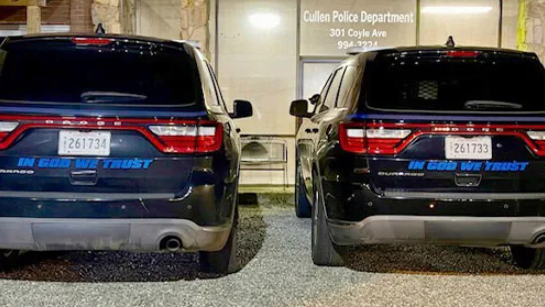 Cullen patrol cars parked