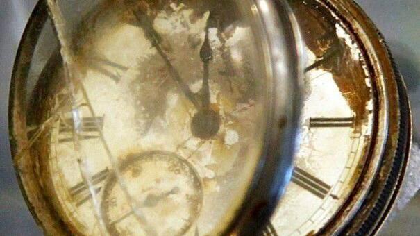 Pocket watch from RMS Titanic wreckage