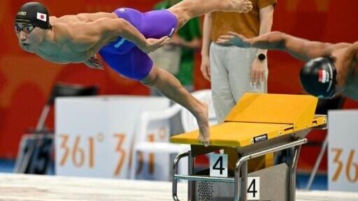 Japan's Shin Ohashi qualified for the men's 50m breaststroke final at the Asian Games in Tokyo