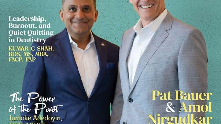 Heartland Dental CEO Patrick Bauer and Patient Prism Founder Amol Nirgudkar Share Landmark Magazine Cover