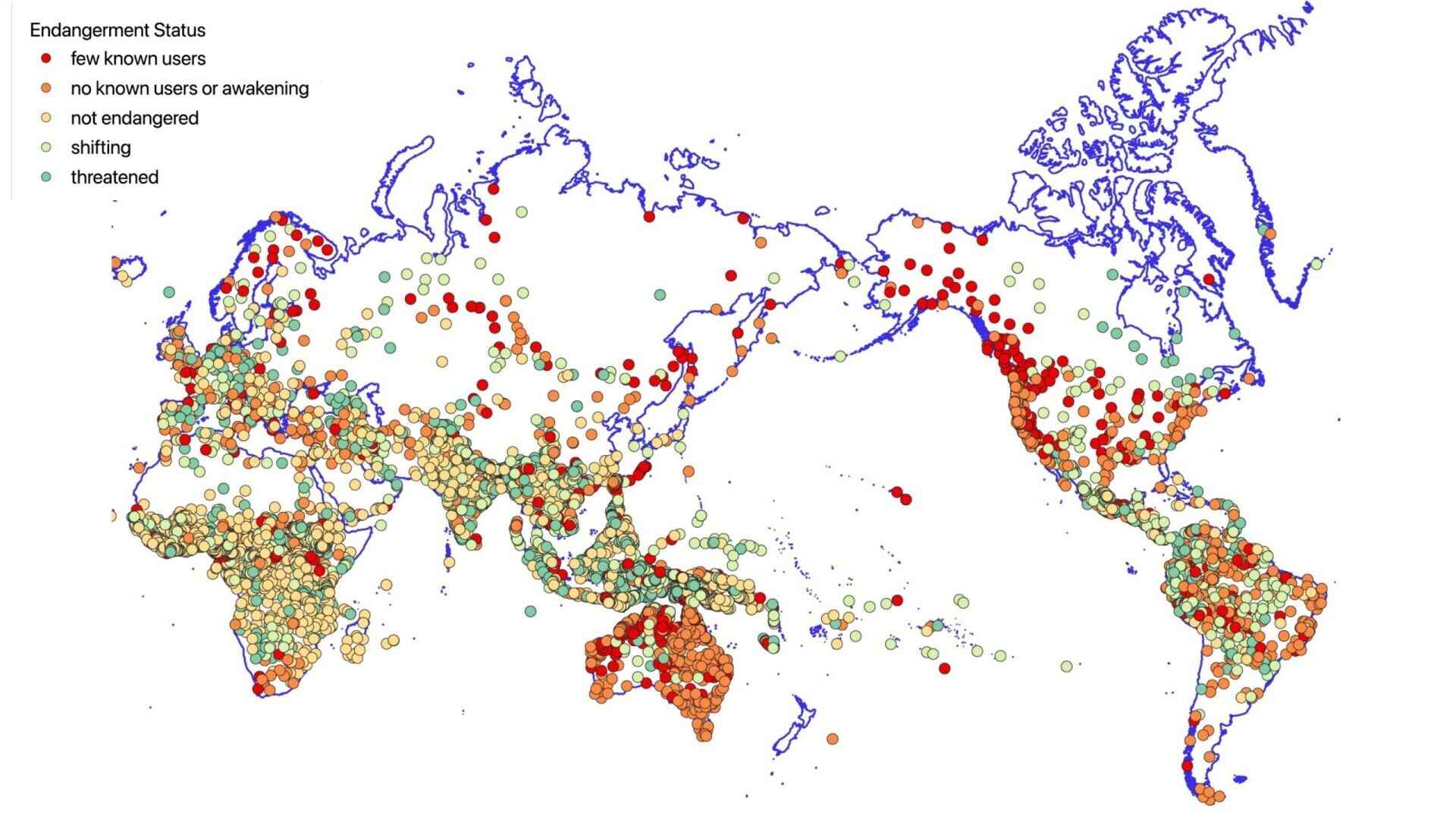 Thousands more different languages spoken in the past than today, suggests study