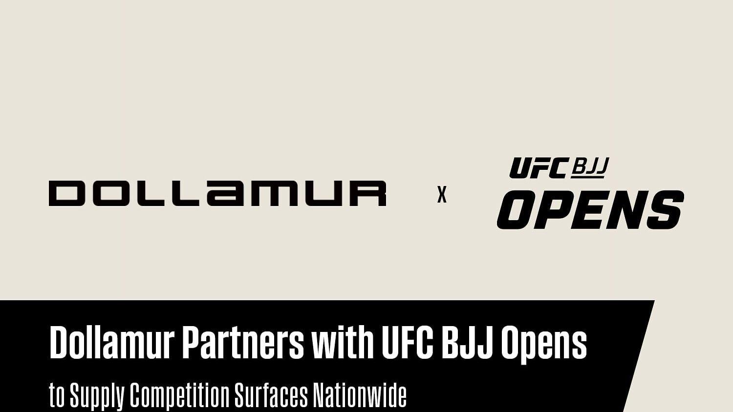 Dollamur announced today a multi-year partnership as the exclusive competition mat provider for the newly launched UFC BJJ Opens tournament series.