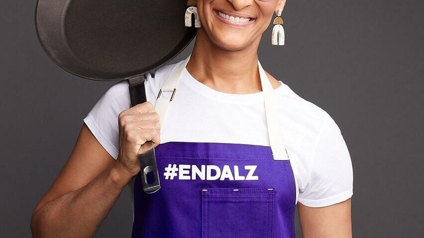 Caption: Carla Hall is a Celebrity Champion for the Alzheimer’s Association. (photo credit: Robert Trachtenberg)