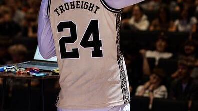 Kyle Speaking in a TruHeight Jersey