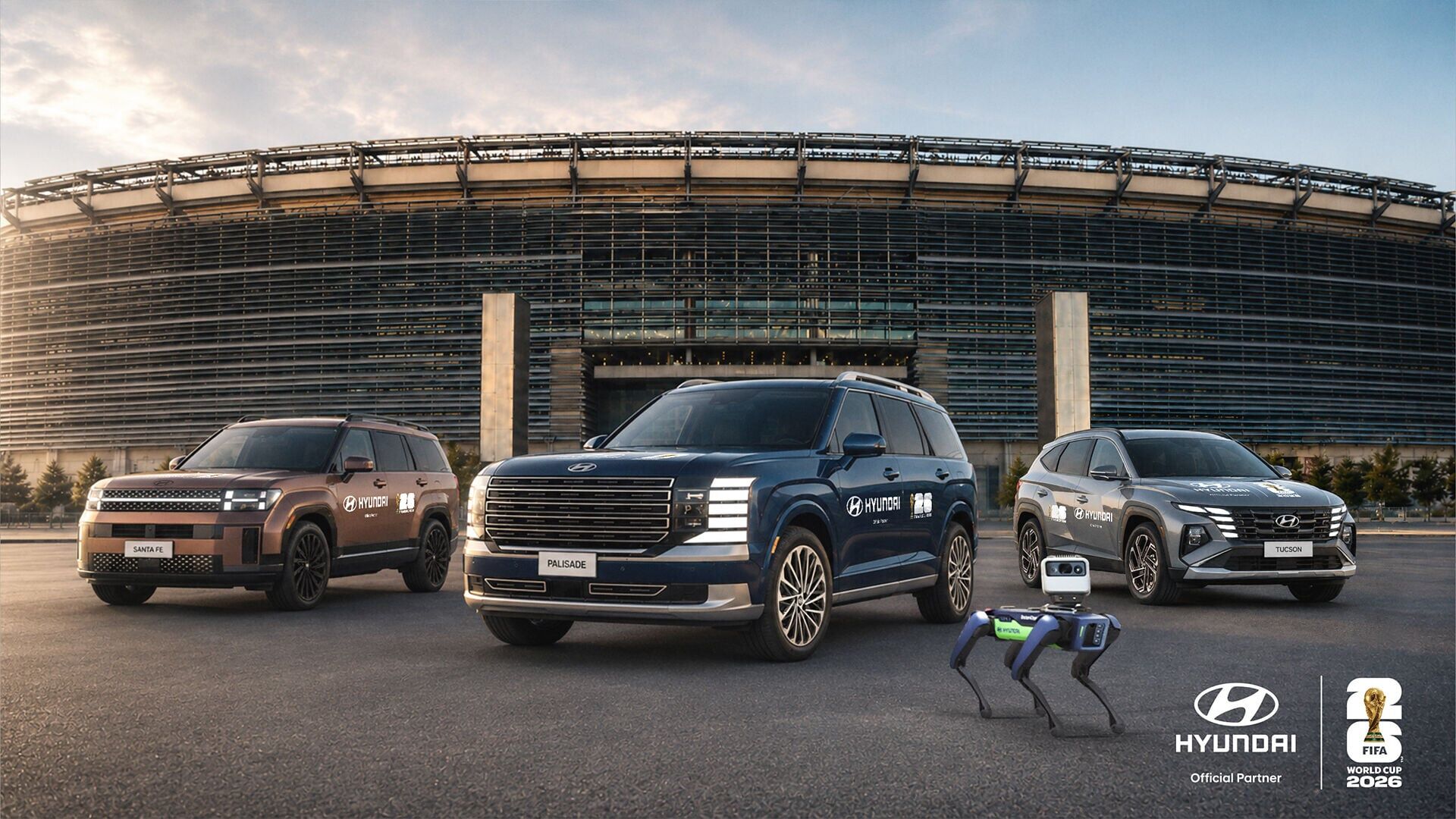 Hyundai vehicles and robotics support the FIFA World Cup 2026™ as part of Hyundai’s Official Partnership. *Disclaimer: This image is an AI-generated representation created for illustrative purposes only and may not depict actual scenes, products, or env...