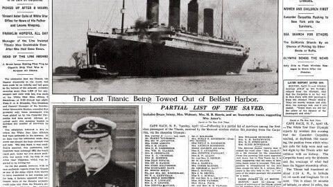 April 16, 1912, edition of The New York Times