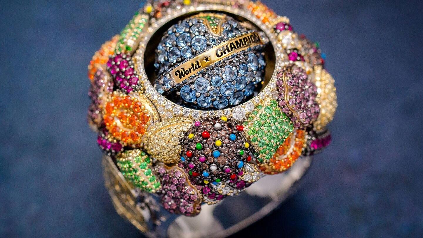 Custom Candy Crush All Stars 2026 championship ring created by Icebox
