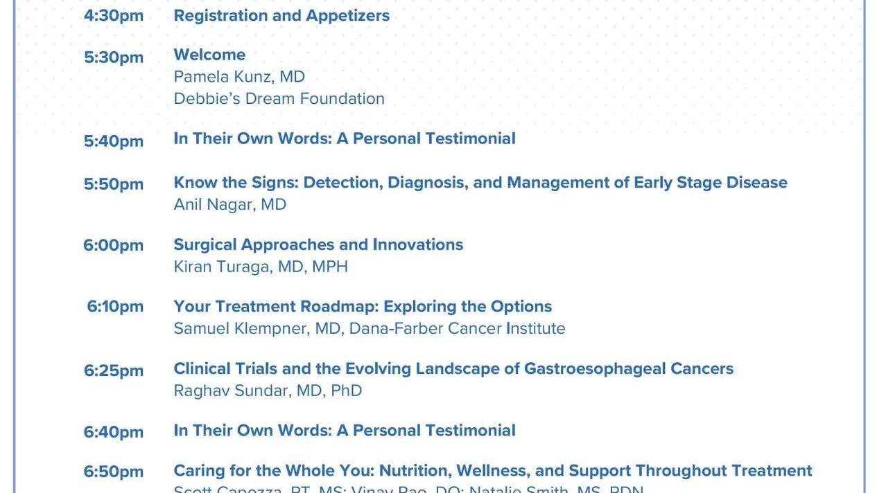 Understanding Gastroesophageal Cancer: A Patient and Community Symposium