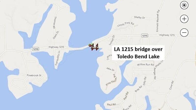 Highway 1215 bridge map