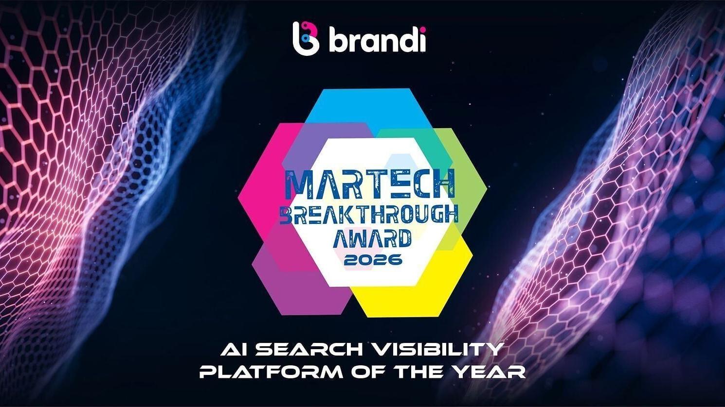 Brandi AI MarTech Breakthrough Award