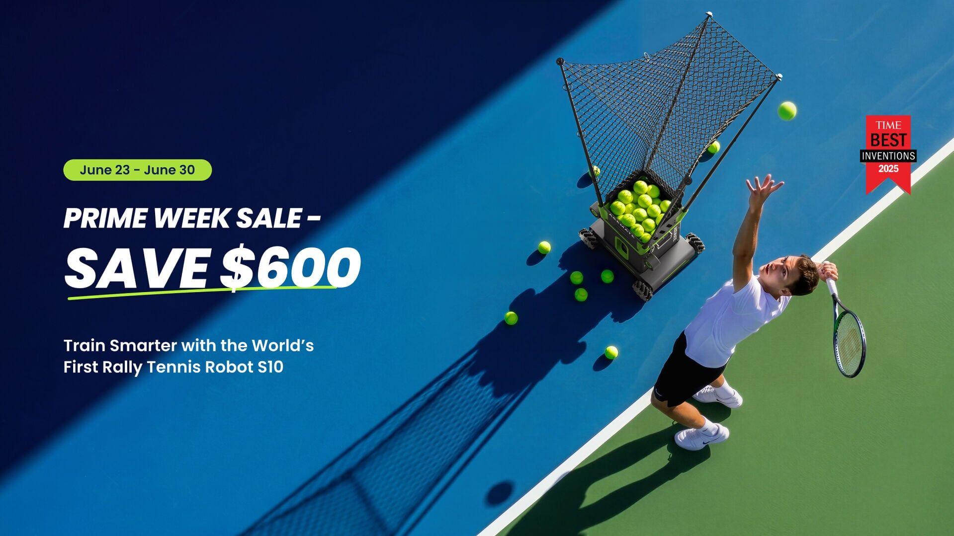 ACEMATE Tennis Robot S10 Prime Day Offer: Save $600, Plus Extra Gifts
