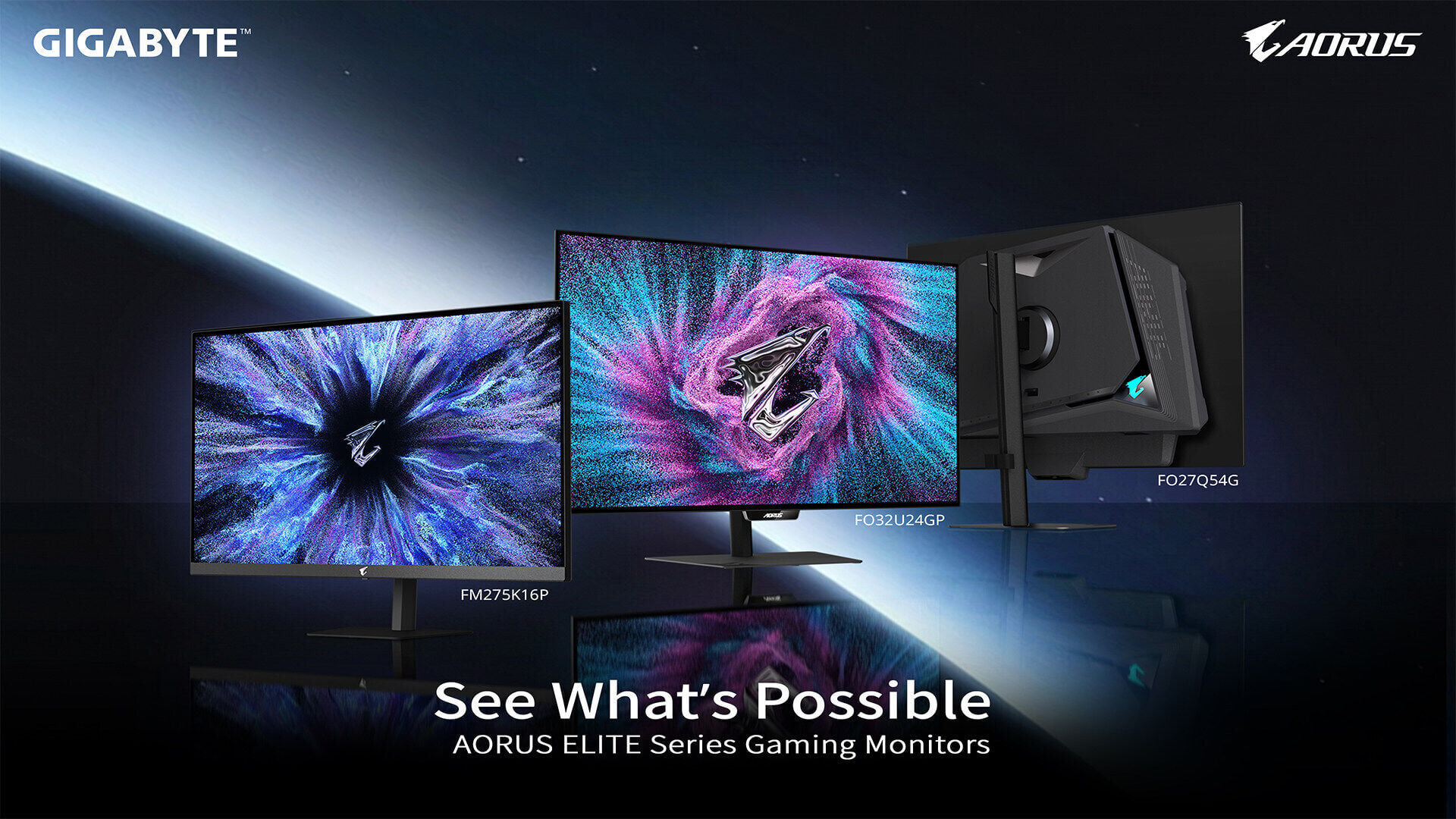 GIGABYTE Introduces the AORUS ELITE Series Gaming Monitor Across OLED and Mini LED Technologies