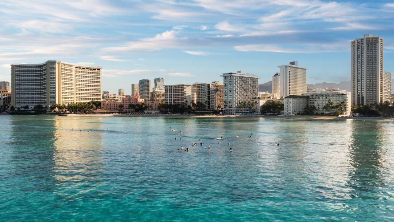 Ariel view of Marriott Waikiki Collection