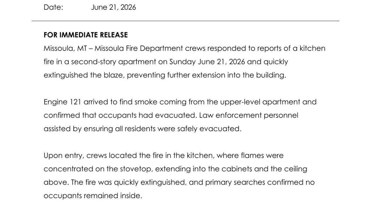 MFD Press Release- Bow Street Structure Fire