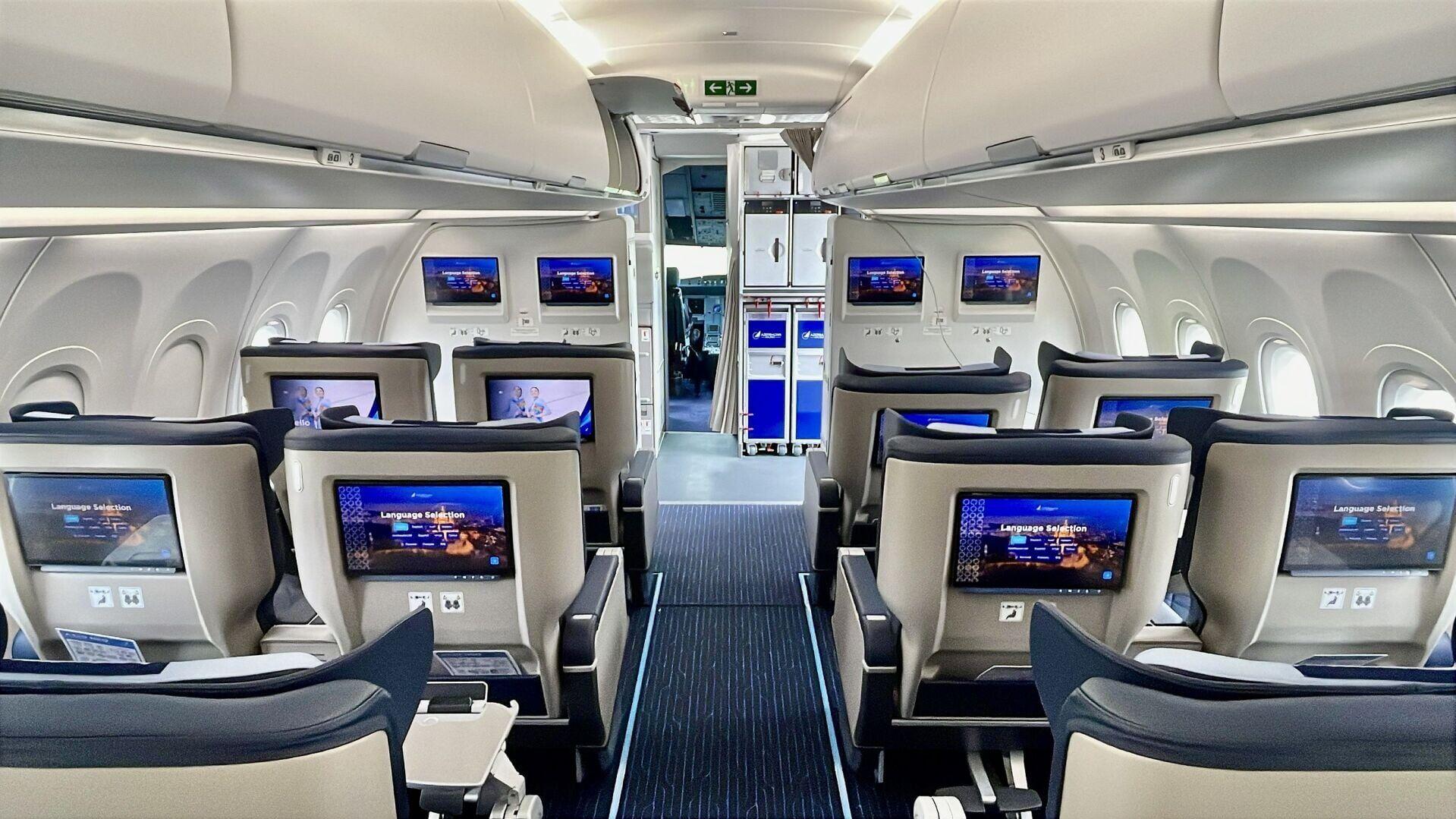 Azerbaijan interior with Panasonic Avionics 1