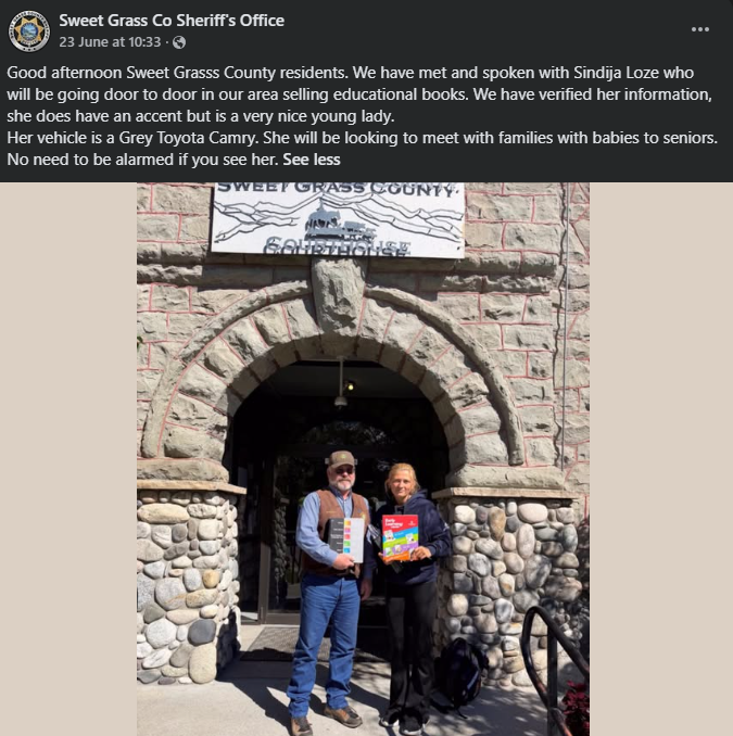 Sweet Grass County post
