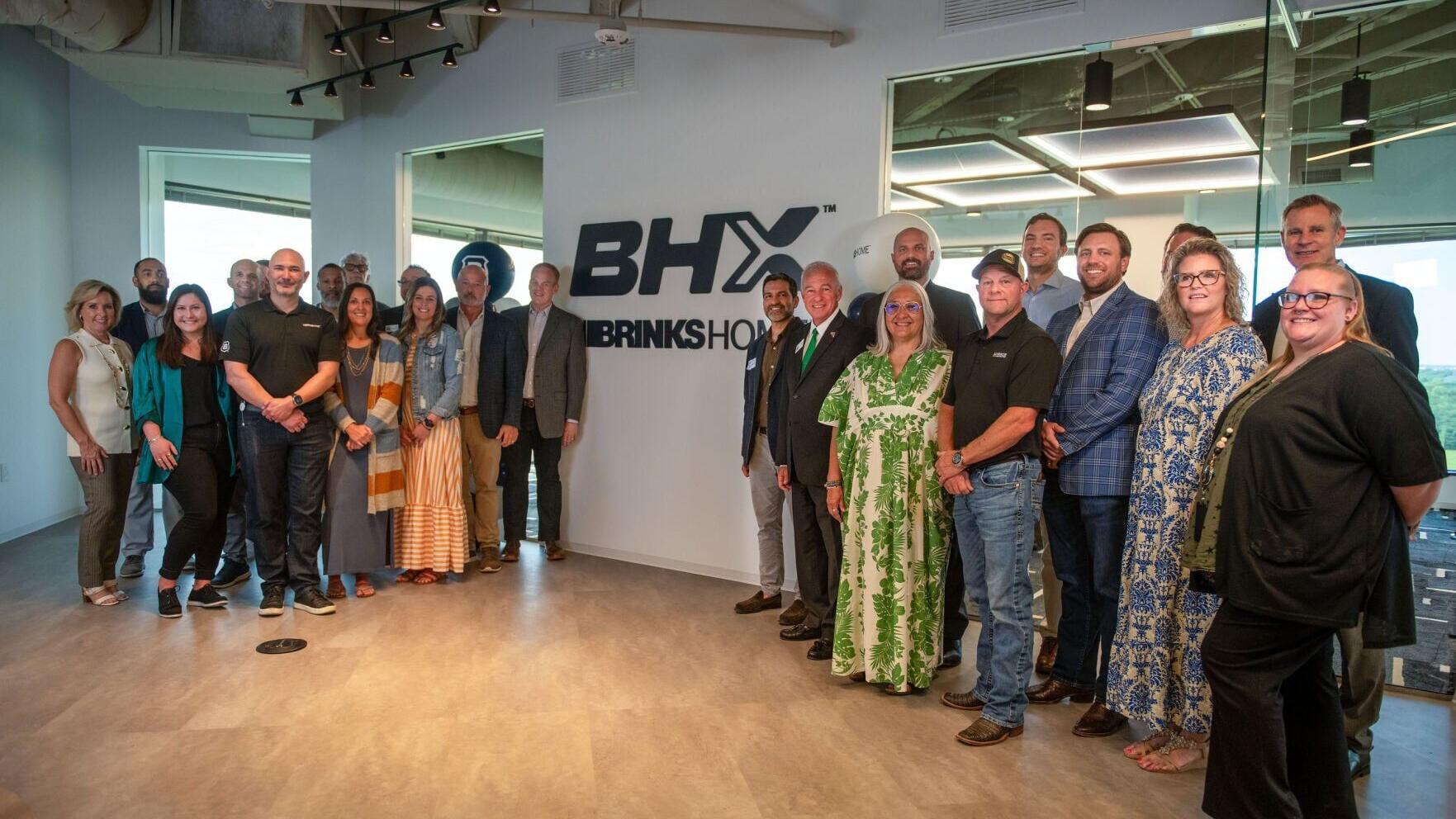 Brinks Home leadership team in new headquarters facility in Farmers Branch, Texas.