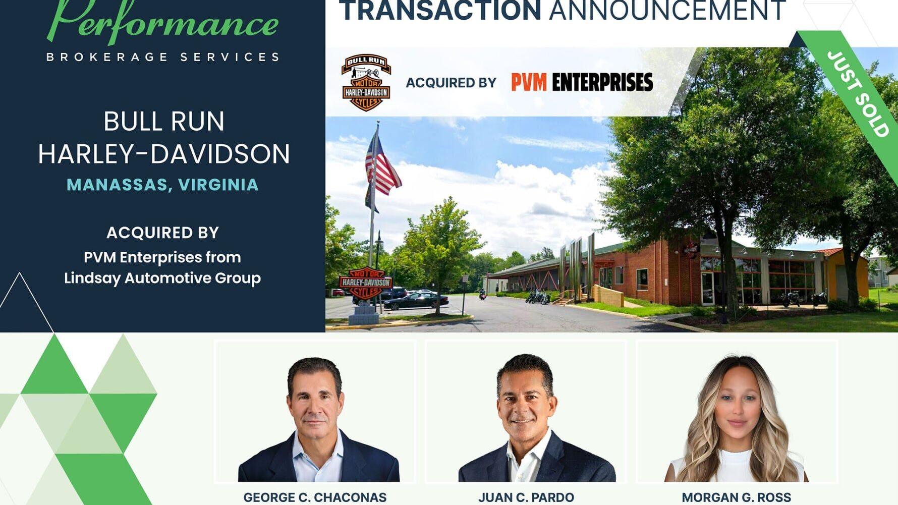 Performance Brokerage Services - Bull Run Harley-Davidson - PVM Enterprises