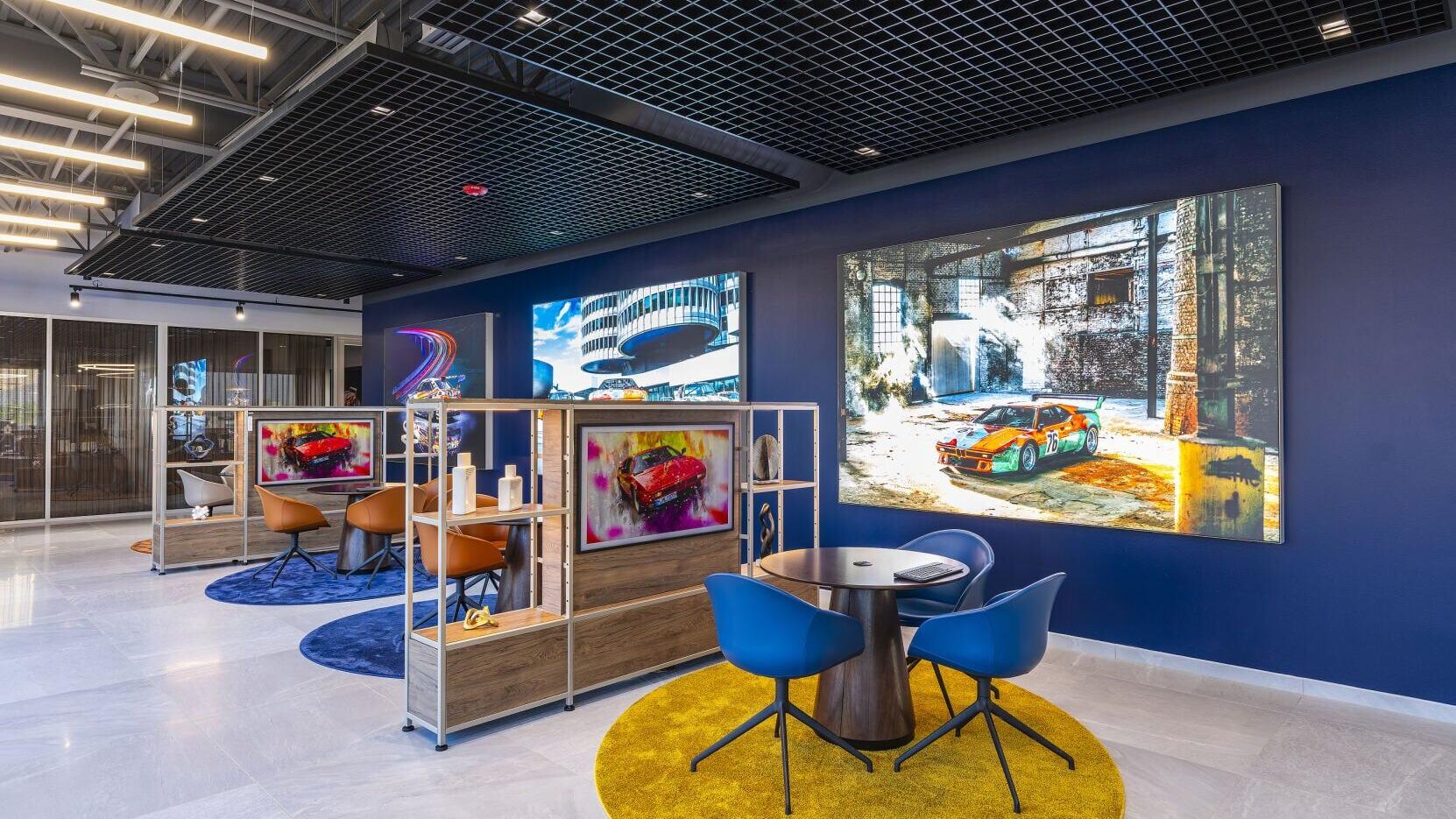 Interior photo of BMW Houston Midtown location